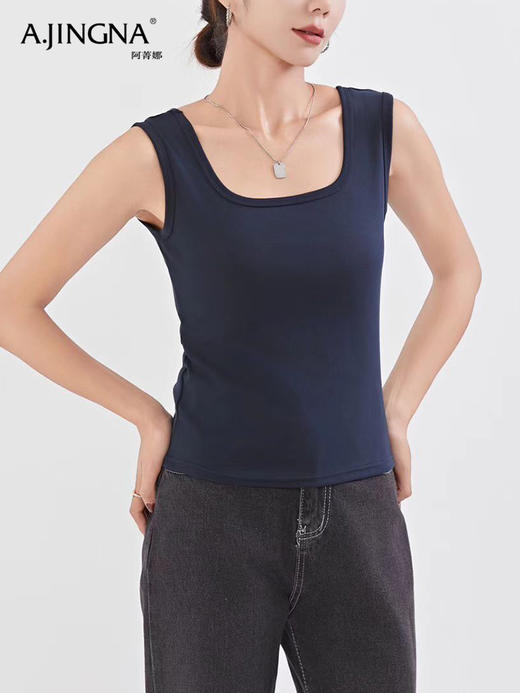 【刚需内搭】阿菁娜正反两穿的修身背心F31C301028 商品图4