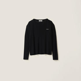 MIU-T 徽标黑色长袖