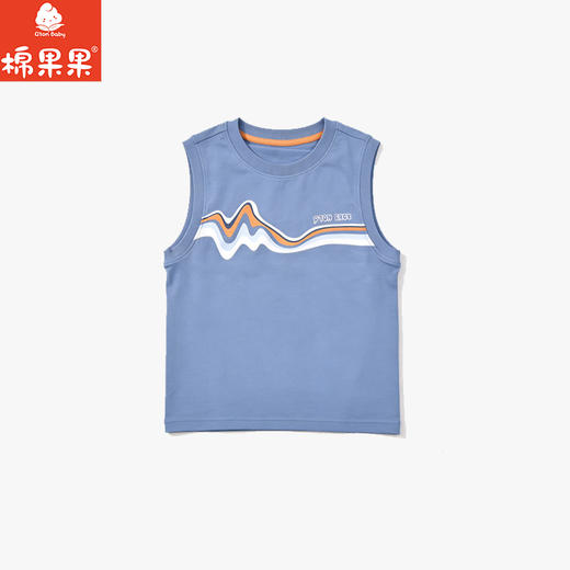 棉果果夏季新品男童纯棉背心无袖T恤M212170226372 商品图0