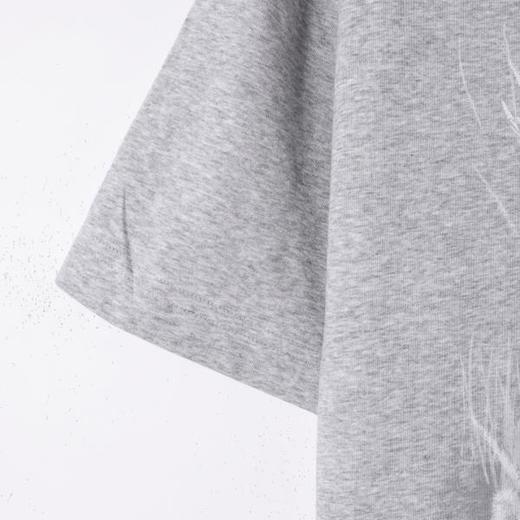 SDSA男装2026新款高贵轻奢潮牌撞色抽象笔触线条印花圆领短袖T恤 商品图3