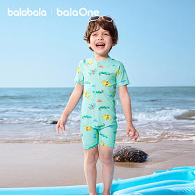 巴拉巴拉儿童泳衣男女童宝宝2026年新款连体泳装防晒耐氯泳衣裤