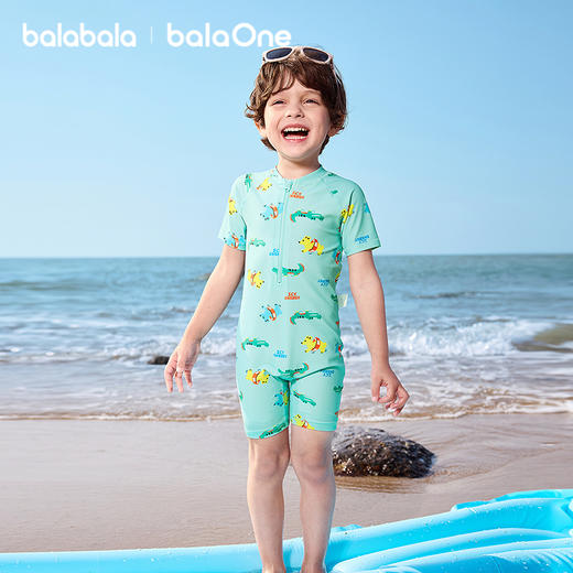 巴拉巴拉儿童泳衣男女童宝宝2026年新款连体泳装防晒耐氯泳衣裤 商品图0