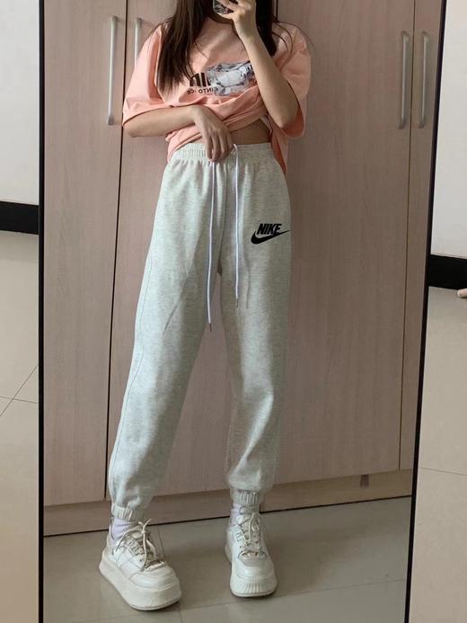 F040311春季新款纯棉面料运动宽松休闲百搭卫裤直筒阔腿裤长裤 商品图2