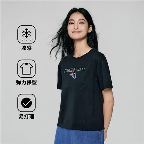 佐丹奴女装【超级马力欧兄弟联名款】索罗娜满天星印花短袖T恤衫05396306 商品图0