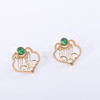 【事事如意】镂空翡翠如意耳钉G2603123 商品缩略图3