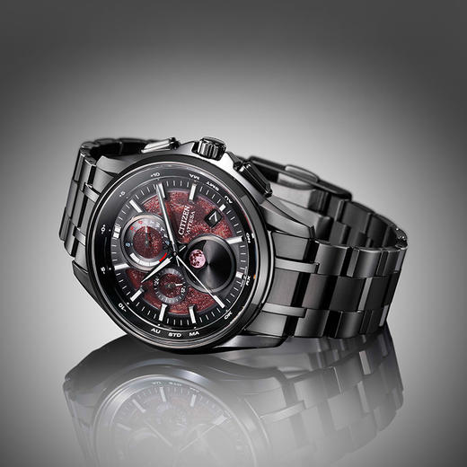 西铁城/CITIZEN光动能电波舒博™钛ATTESA高端限量款红月男士腕表BY1005-73Z 商品图7
