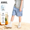【实体店同款】男童全腰牛仔短裤夏季新款安奈儿童装AB626158 商品缩略图0