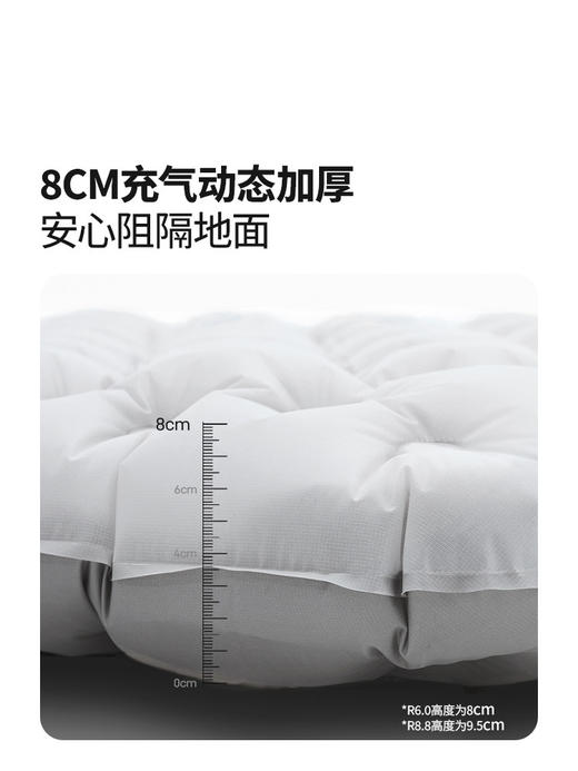牧高笛冷山雪翎户外充气垫防潮垫露营帐篷地垫折叠坐垫充气床睡垫 商品图4