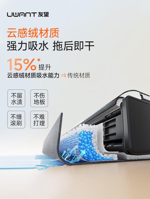 UWANT友望新品洗地机大头Pro【重磅上新】首创D字滚刷 洗拖吸一体自动清洗拖地机 大头Pro 商品图1