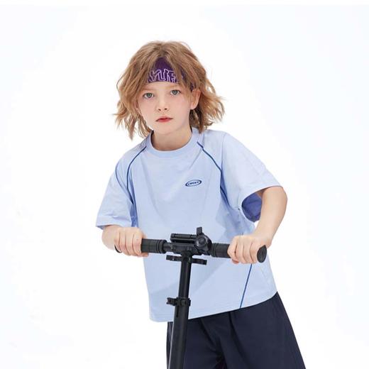 【加入购物车一起支付2件49.9元】贝叮熊撞色速干短袖打底衫 商品图3