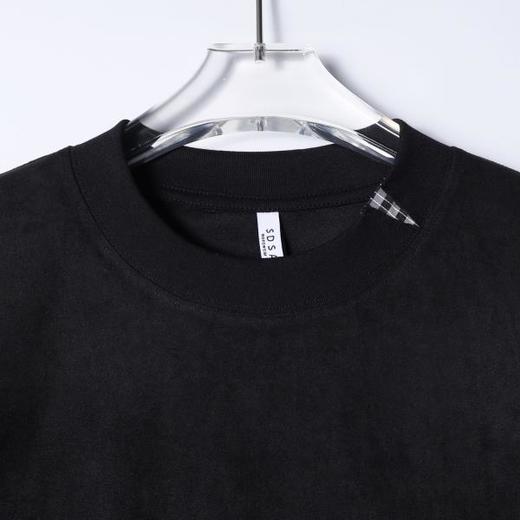 SDSA男装2026新款做旧假两件短袖T恤拼接下摆宽松圆领休闲上衣 商品图1