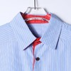 SDSA男装2026新款高贵轻奢潮牌复古风撞色竖条纹宽松短袖衬衫 商品缩略图1