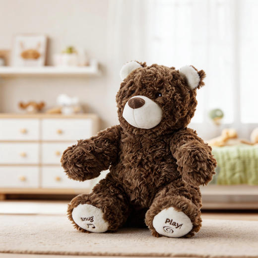 MONSTERSTAR儿童玩具狗狗走路会唱歌仿真泰迪狗毛绒电动会说话的牵绳智能小狗 商品图1