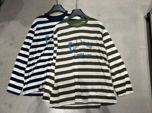 【门店同款】ENJOY秋季字母条纹长袖T 166145091 商品图0