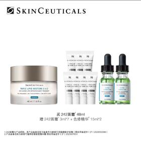 【国际妆品】修丽可242面霜48ML 赠品242面霜3ML*7+色修精华15ML*2