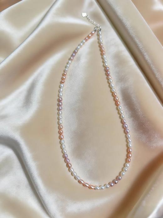 糖果色无瑕 4-5mm小米珠珍珠项链 甜美少女 礼物优选 [发：26] 商品图1