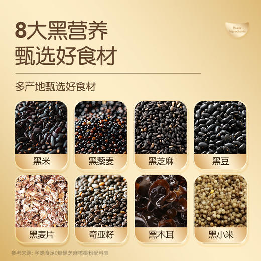 【品牌直发】孕味食足孕妇可吃DHA黑芝麻糊核桃代餐粉饱腹无添加蔗糖营养早餐 商品图4