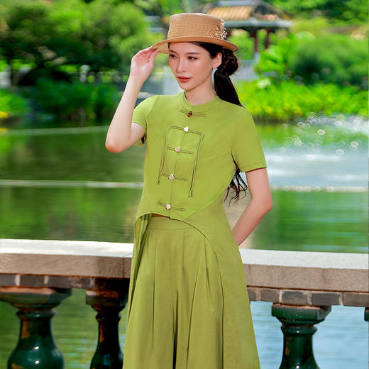 【春季新品】阳和春华阔腿裤 | 预售15天 商品图3