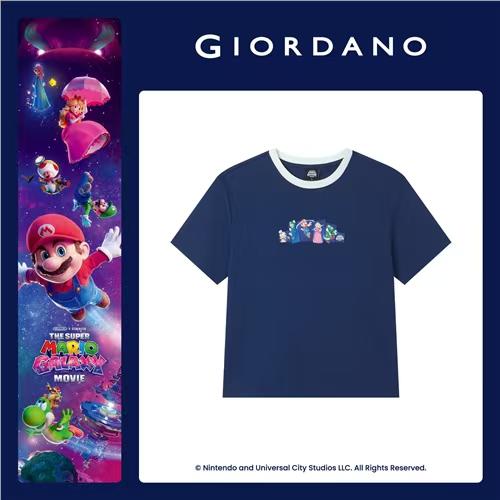 佐丹奴女装【超级马力欧联名款】撞色领边印花短袖T恤衫05396302 商品图4