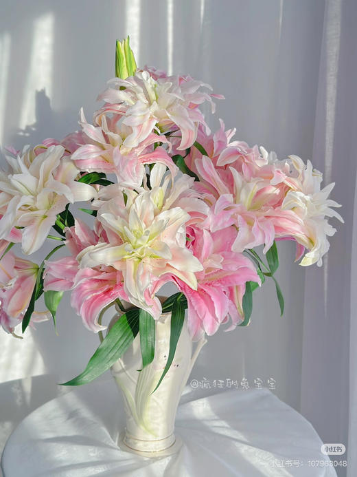 【2026.4.3】特价：4枝2头A级重瓣百合桃之夭25.9（现货 下单即可到店自提） 商品图5