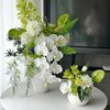 卓远高端白绿色系蝴蝶兰蕙兰混搭桌花 商品缩略图3