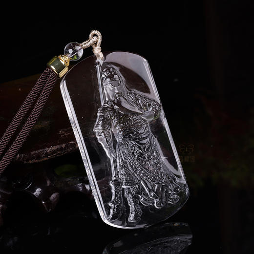 【忠义】白水晶关公坠ZX2603072 商品图2