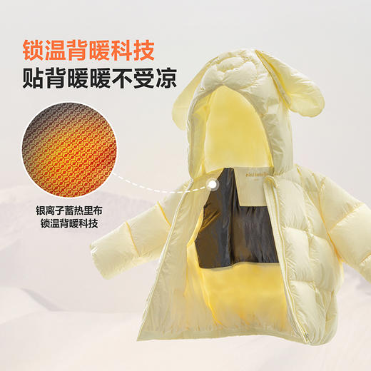【真心绒】迷你巴拉男女童三防羽绒服宝宝鹅绒保暖外套2025冬新款 商品图3