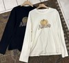 【门店同款】ENJOY冬季豹纹字母南瓜长袖T 167394259 商品缩略图0