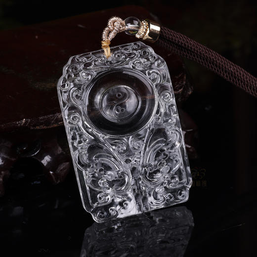 【福来运转】白水晶太极牌-ZX2603075 商品图3