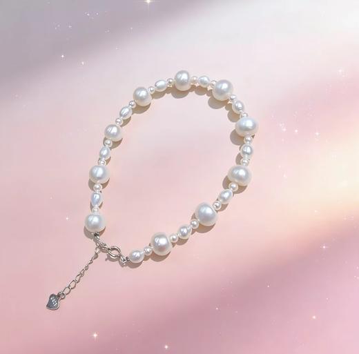 大小珠错落 8mm+4mm淡水珍珠手链 灵动日常 不撞款 [发：41] 商品图0