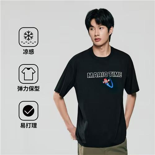 佐丹奴男装【超级马力欧兄弟联名款】索罗娜印花短袖T恤衫01096370 商品图0