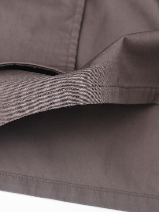 轻奢高级感高腰工装半身裙女 深咖色大口袋假两件 A 字短款休闲裙 小个子通勤 商品图4