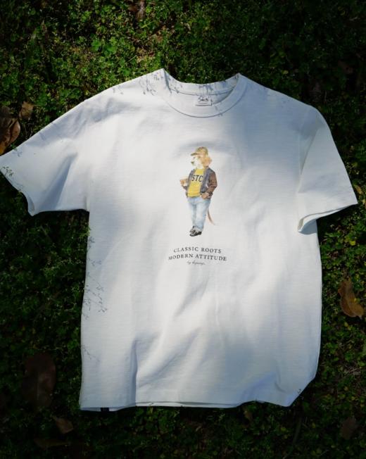 SUPERTOFU(SPTF)/ACDT-SS26-T002/摩登比格犬 柔软舒适竹节棉 数码印花 短袖T恤 商品图4