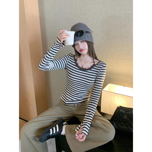 <曾小咸推荐>4.4现货秒杀 ！微信超特价！韩系蕾丝拼接挂脖假两件长袖 日常129.99 立减70 秒杀59.99！！ 商品图3