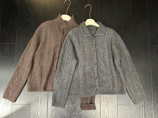 【门店同款】ENJOY冬季麻花纹针织开衫 168993798 商品图4