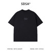 SDSA男装2026新款高贵轻奢潮牌简约皮标装饰圆领短袖百搭宽松上衣 商品缩略图0