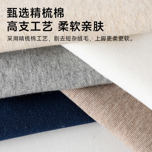 男士罗口横条船袜 商品图1