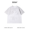 SDSA男装2026新款轻奢美式渐变卡通招手印花圆领短袖T恤百搭潮 商品缩略图0
