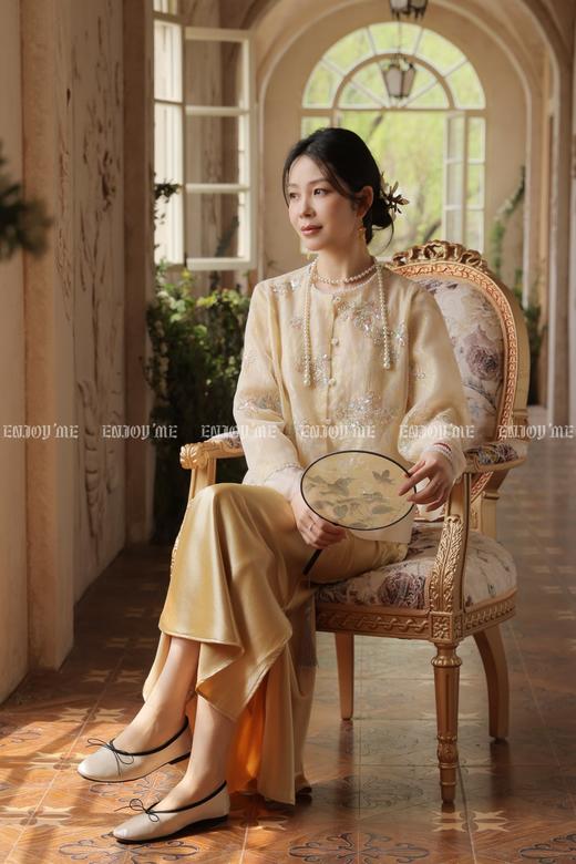 【门店同款】ENJOY春季“画中行”棠枝词意中式外套 169795646 商品图2