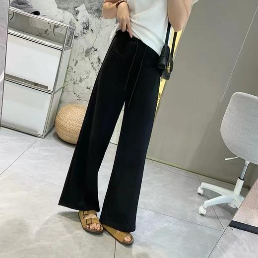 F040303夏薄款新款高腰设计感宽松莫代尔垂感直筒休闲裤女长裤 商品图10