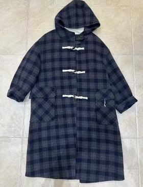 【门店同款】ENJOY冬季韩系牛角扣格子大衣 167994908