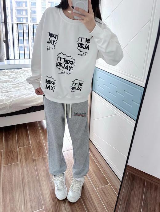 F040313春夏新款纯棉面料时尚百搭运动宽松卫裤直筒休闲裤 商品图8