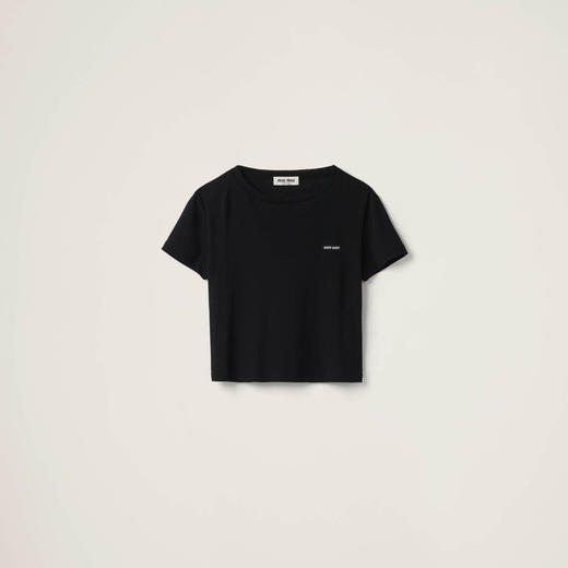 MIU-T 徽标黑色短袖 商品图0