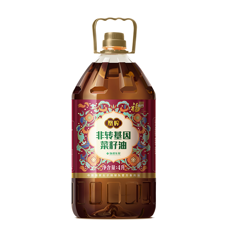 【八十八倉甄选】福临门凰榨非转基因菜籽油4L