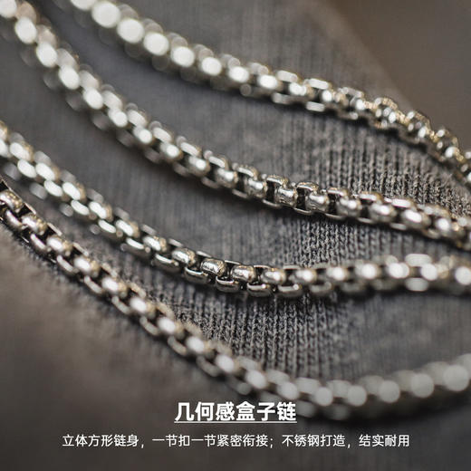 马登工装美式复古剪刀小吊坠项链白铜挂件配饰品日常百搭痞帅男女 商品图3