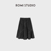 ROMI STUDIO“灵动优雅"哑光垂坠感抽褶松紧腰A字半身裙RWDSXU2616 商品缩略图1