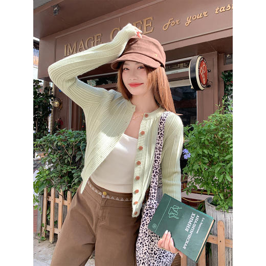 <曾小咸推荐>4.4现货秒杀 ！微信超特价！韩系针织开衫 日常169.99 立减90 秒杀79.99！！ 商品图1