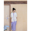 牧衣游原创 重工手绣重磅桑蚕丝外套新款古朴禅意双宫绸开衫 浅行 商品缩略图2