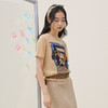 谜底套头针织衫短袖2026夏新品趣味提花透气质感毛衣女262MZ0760 商品缩略图1