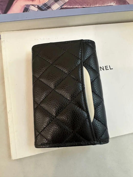 Chanel 黑金 荔枝纹牛皮 钱包 商品图1